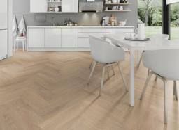 Desert Oak Herringone view 4