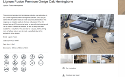 Greige Oak Herringbone view 4