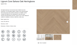 Sahara Oak Herringbone view 4