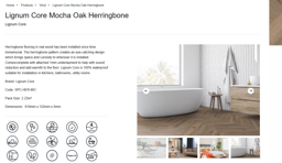 Mocha Oak Herringbone view 6