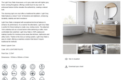Light Grey Slate (tile effect) view 7