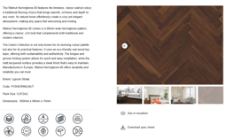 Walnut Herringbone 90 view 6