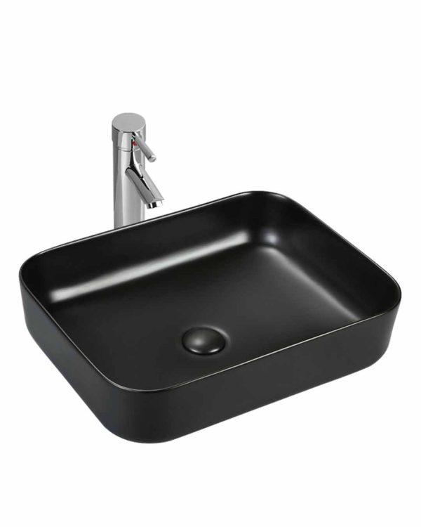 Painted art basin 7088